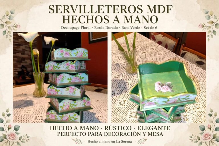 SERVILLETEROS MDF HECHOS A MANO